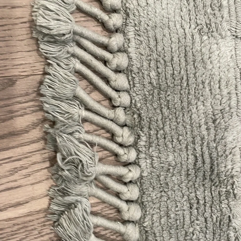 World Market Hand-Woven Checkered Bath Mat
